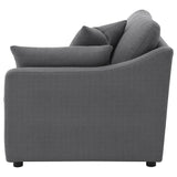 Hobson Upholstered RAF Chair Charcoal | Grey | Charcoal | 551458RAF
