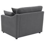 Hobson Upholstered RAF Chair Charcoal | Grey | Charcoal | 551458RAF