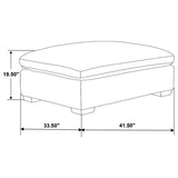 Lakeview 6-piece Upholstered Modular Sectional Sofa Ivory | Ivory | 551461-SETA