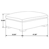 Lakeview 5-piece Upholstered Modular Sectional Sofa Ivory | Full | Ivory | 551461-SETB