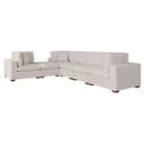 Lakeview 6-piece Upholstered Modular Sectional Sofa Ivory | Ivory | 551461-SET
