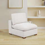 Lakeview Upholstered Armless Chair Ivory | Full | Ivory | 551461