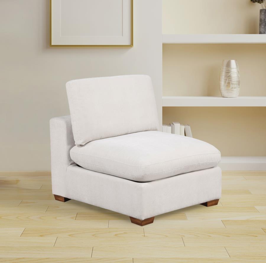 Lakeview Upholstered Armless Chair Ivory | Full | Ivory | 551461