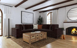 Lakeview 6-piece Upholstered Modular Sectional Chocolate | Brown | Dark Chocolate | 551464-SETA