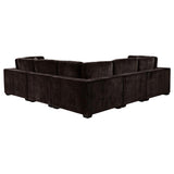 Lakeview 6-piece Upholstered Modular Sectional Chocolate | Brown | Dark Chocolate | 551464-SETA