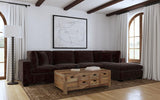 Lakeview 5-piece Upholstered Modular Sectional Chocolate | Full | Brown | Dark Chocolate | 551464-SETB