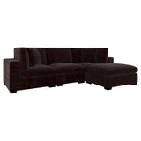 Lakeview 5-piece Upholstered Modular Sectional Chocolate | Full | Brown | Dark Chocolate | 551464-SETB