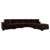 Lakeview 6-piece Upholstered Modular Sectional Chocolate | Brown | Dark Chocolate | 551464-SET
