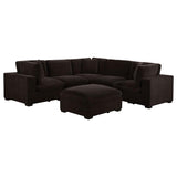 Lakeview 6-piece Upholstered Modular Sectional Chocolate | Brown | Dark Chocolate | 551464-SET