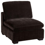 Lakeview Upholstered Armless Chair Dark Chocolate | Full | Brown | Dark Chocolate | 551464