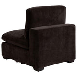 Lakeview Upholstered Armless Chair Dark Chocolate | Full | Brown | Dark Chocolate | 551464