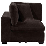 Lakeview Upholstered Corner Chair Dark Chocolate | Full | Brown | Dark Chocolate | 551465