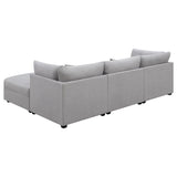 Cambria 4-piece Upholstered Modular Sectional Sofa Grey | Gallery | 551511-S4A 551511-S4B 551511-S5A 551511-S5B 551511-S6A 551511-S6B 551511-SET