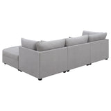 Cambria 4-piece Upholstered Modular Sectional Sofa Grey | Gallery | 551511-S4A 551511-S4B 551511-S5A 551511-S5B 551511-S6A 551511-S6B 551511-SET