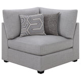 Cambria 4-piece Upholstered Modular Sectional Sofa Grey | Gallery | 551511-S4A 551511-S4B 551511-S5A 551511-S5B 551511-S6A 551511-S6B 551511-SET