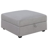 Cambria 4-piece Upholstered Modular Sectional Sofa Grey | Gallery | 551511-S4A 551511-S4B 551511-S5A 551511-S5B 551511-S6A 551511-S6B 551511-SET