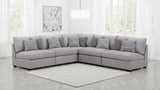 Cambria 4-piece Upholstered Modular Sectional Sofa Grey | 5-piece / Option A | 551511-S5A