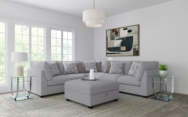 Cambria 6-piece Upholstered Modular Sectional Sofa Grey