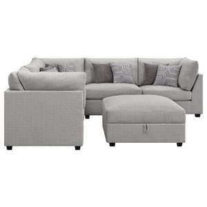 Cambria 6-piece Upholstered Modular Sectional Sofa Grey