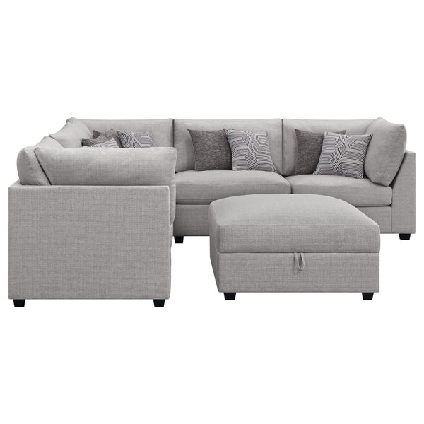 Cambria 6-piece Upholstered Modular Sectional Sofa Grey
