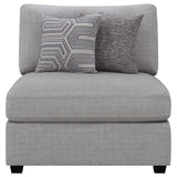 Cambria Upholstered Armless Chair Grey | Grey | 551511