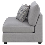 Cambria Upholstered Armless Chair Grey | Grey | 551511