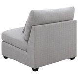 Cambria Upholstered Armless Chair Grey | Grey | 551511