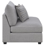 Cambria Upholstered Armless Chair Grey | Grey | 551511