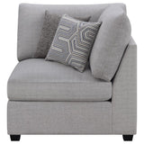 Cambria Upholstered Corner Grey | Full | Grey | 551512