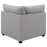 Cambria Upholstered Corner Grey | Full | Grey | 551512