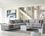 Cambria Upholstered Corner Grey | Full | Grey | 551512