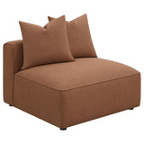Jennifer 6-piece Upholstered Modular Sectional Terracotta | Orange | Terracotta | 551591-SET