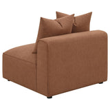Jennifer 6-piece Upholstered Modular Sectional Terracotta | Orange | Terracotta | 551591-SET