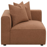 Jennifer 6-piece Upholstered Modular Sectional Terracotta | Orange | Terracotta | 551591-SET