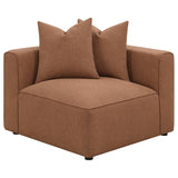 Jennifer 6-piece Upholstered Modular Sectional Terracotta | Orange | Terracotta | 551591-SET