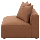 Jennifer Upholstered Armless Chair Terracotta | Brown | Terracotta | 551591