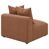 Jennifer Upholstered Armless Chair Terracotta | Brown | Terracotta | 551591