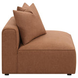 Jennifer Upholstered Armless Chair Terracotta | Brown | Terracotta | 551591