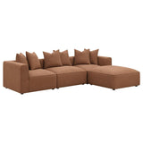 Jennifer Upholstered Armless Chair Terracotta | Brown | Terracotta | 551591