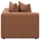 Jennifer Upholstered Corner Chair Terracotta | Brown | Terracotta | 551592
