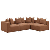 Jennifer Upholstered Corner Chair Terracotta | Brown | Terracotta | 551592