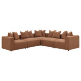 Jennifer Upholstered Corner Chair Terracotta | Brown | Terracotta | 551592