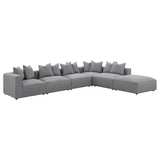 Jennifer 6-piece Upholstered Modular Sectional Grey | Grey | 551594-SET