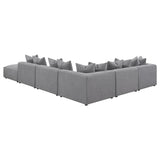 Jennifer 6-piece Upholstered Modular Sectional Grey | Grey | 551594-SET