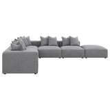 Jennifer 6-piece Upholstered Modular Sectional Grey | Grey | 551594-SET