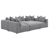 Jennifer 6-piece Upholstered Modular Sectional Grey | Grey | 551594-SET
