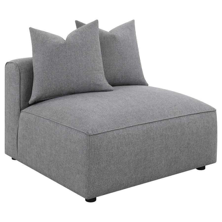 Jennifer Upholstered Armless Chair Grey | Grey | 551594