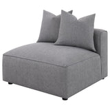 Jennifer Upholstered Armless Chair Grey | Grey | 551594