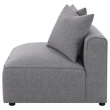 Jennifer Upholstered Armless Chair Grey | Grey | 551594