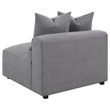 Jennifer Upholstered Armless Chair Grey | Grey | 551594